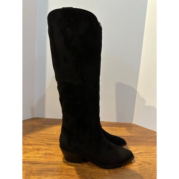 DV by Dolce Vita Women’s Kit Faux Suede Knee-High Boots – Black – Size 7 NWOB - Picture 2 of 12